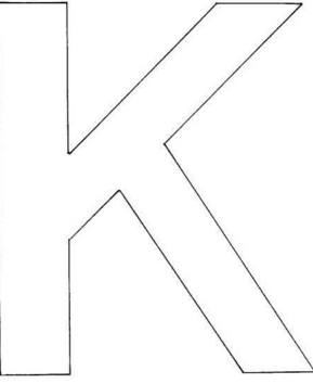 Uppercase K - 10doigts.fr