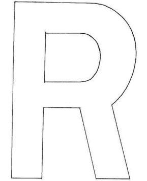 Uppercase R - 10doigts.fr