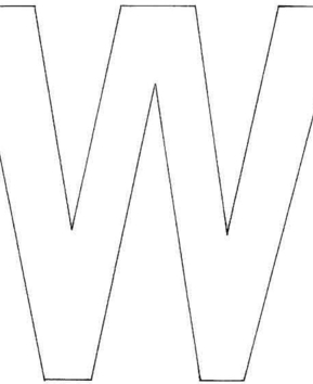 Uppercase W - 10doigts.fr