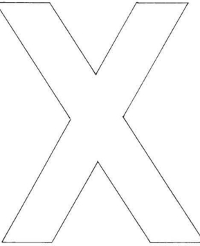 Uppercase X - 10doigts.fr