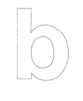 lowercase b - 10doigts.fr