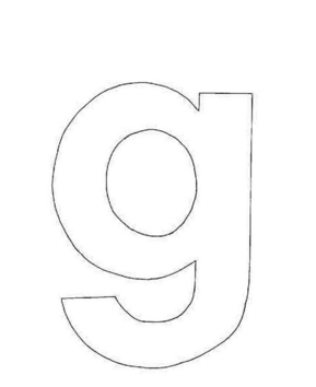 lowercase g - 10doigts.fr