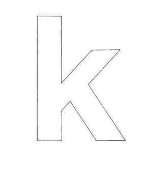 k minúscula - 10doigts.fr