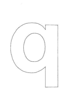 lowercase q - 10doigts.fr