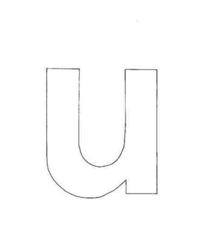 lowercase u - 10doigts.fr