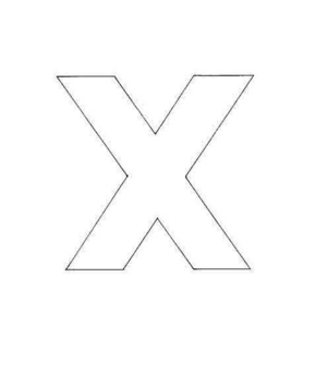 lowercase x - 10doigts.fr