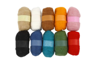 Carded Wool Balls - 10 Colors - 1 - Felting, carded wool - 10doigts.com - Felting, carded wool - 10doigts.fr