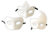 Rigid Venetian Masks - 12 Pieces - 1 - Carnival Masks - 10doigts.com - Carnival Masks - 10doigts.fr