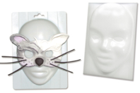 Gabarit pour créer des masques ou des loups - Molds for plaster, soap, concrete ... - 10doigts.fr