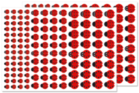 Gomets mariquitas - Gomets animales - 10doigts.fr