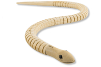 Natural Wooden Snake - 1 - Wooden Animals - 10doigts.com - Wooden Animals - 10doigts.fr