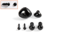 Accesorios ojos y nariz a roscar – 22 pces - Herramientas de Modelado - 10doigts.fr