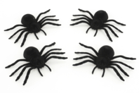 Realistic Large Spiders - 4 Pieces - 1 - Halloween Creative Accessories - 10doigts.com - Halloween Creative Accessories - 10doigts.fr