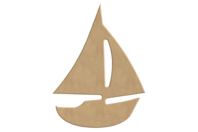 Wooden Sailboat to Decorate - 1 - Wooden Shapes - 10doigts.com - Wooden Shapes - 10doigts.fr