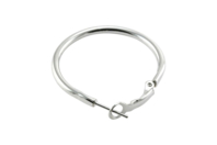 Silver Hoop Earrings - 4 Pieces - 1 - Earrings - 10doigts.com - Earrings - 10doigts.fr