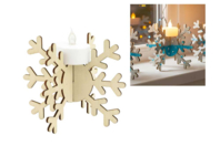 Wooden Snowflake Candle Holders - 6 Pieces - 1 - Christmas Lanterns - 10doigts.com - Christmas Lanterns - 10doigts.fr