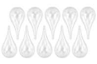 Plastic Drop Ornaments - 10 Pieces - 1 - Fillable Shapes - Plastic - 10doigts.com - Fillable Shapes - Plastic - 10doigts.fr