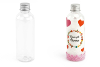 Botella de plástico tapa metálica - Plástico Transparente - 10doigts.fr