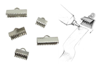 Silver flat end caps - Available in various sizes - 1 - Jewelry Clasps - 10doigts.com - Jewelry Clasps - 10doigts.fr