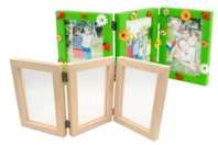 Double-Sided Wooden Triptych Frame - 1 - Wooden Photo Frames - 10doigts.com - Wooden Photo Frames - 10doigts.fr