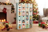Cardboard Advent Calendar - 1 - Advent Calendars - 10doigts.com - Advent Calendars - 10doigts.fr
