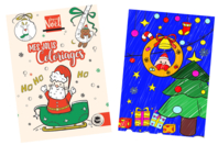 Cuaderno de colorear Navidad - Libros para colorear y dibujos - 10doigts.fr