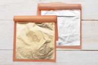 libreta de hojas doradas - Papel metálico - 10doigts.fr