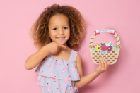 tarjeta Cestas a tejer Día de las Madres - Kits fiesta de los padres - 10doigts.fr