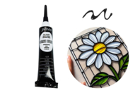 Relief Outline - Black - 1 - Glass and Ceramics Paint - 10doigts.com - Glass and Ceramics Paint - 10doigts.fr