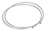 Collar de cuero plateado - Collares y cadenas - 10doigts.fr