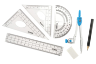 Compass + geometry accessories - 1 - Drawing Accessories - 10doigts.com - Drawing Accessories - 10doigts.fr