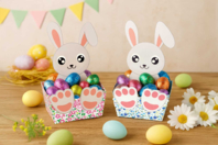 Rabbit Basket Kit - 4 Baskets - 1 - Easter Baskets - 10doigts.com - Easter Baskets - 10doigts.fr