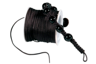 Black polyester rat tail cord - 1 - Rat Tail Cord - 10doigts.com - Rat Tail Cord - 10doigts.fr
