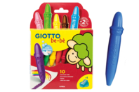 Crayones de cera Giotto Bé-bé + 1 sacapuntas - Crayones de cera - 10doigts.fr