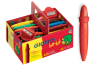 Lápices de cera irrompibles Giotto + 2 sacapuntas REGALO - Set de 40 - Crayones de cera - 10doigts.fr