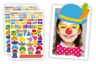 Crazy Stickers "Dress Up as a Clown" - 208 pcs - 0 - Fancy Stickers - 10doigts.com - Fancy Stickers - 10doigts.fr