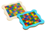 Mosaic Coaster Kit - 6 Pieces - 1 - Glass Mosaics - 10doigts.com - Glass Mosaics - 10doigts.fr