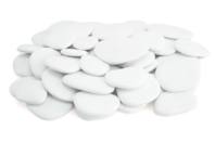 piedras blancas planas para decorar de plástico - Piedras y conchas - 10doigts.fr