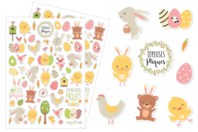 Easter Animal Stickers - 124 pcs - 1 - Easter Stickers - 10doigts.com - Easter Stickers - 10doigts.fr