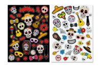 gomets calaveras cabeza de muerto - Gomets Halloween - 10doigts.fr