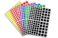 Square Stickers - 2160 pcs - 1 - Square Stickers - 10doigts.com - Square Stickers - 10doigts.fr
