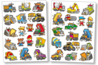 Gomets de maquinaria de construcción - Gomets Transportes y Oficios - 10doigts.fr