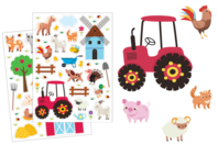 Pegatinas granja - Gomets animales - 10doigts.fr