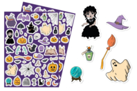 Stickers “Witches and Magic” - 1 - Halloween Stickers - 10doigts.com - Halloween Stickers - 10doigts.fr
