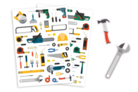 Gomets herramientas - 84 pcs - Gomets Transportes y Oficios - 10doigts.fr