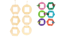 guirnalda marcos de fotos lote de 2 - Marcos de fotos de madera - 10doigts.fr