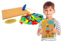 juego de construcción con clavos - Juegos de construcción - 10doigts.fr