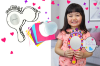 Princess Mirror Card Kit - 4 Pieces - 1 - Mother's Day Cards - 10doigts.com - Mother's Day Cards - 10doigts.fr