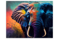 Diamond painting kit, elephant - 50 x 40 cm - 1 - Diamond Painting: Complete Kit - 10doigts.com - Diamond Painting: Complete Kit - 10doigts.fr