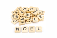 Lettres de scrabble mot "NOEL" - 24 lettres - Christmas Wooden Objects - 10doigts.fr
